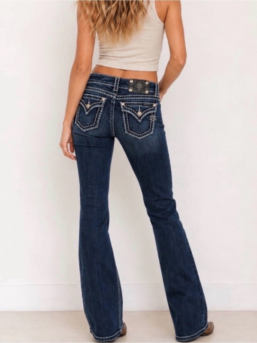 Miss Me Bootcut Jeans Flap Pockets JP5501417R Size 28